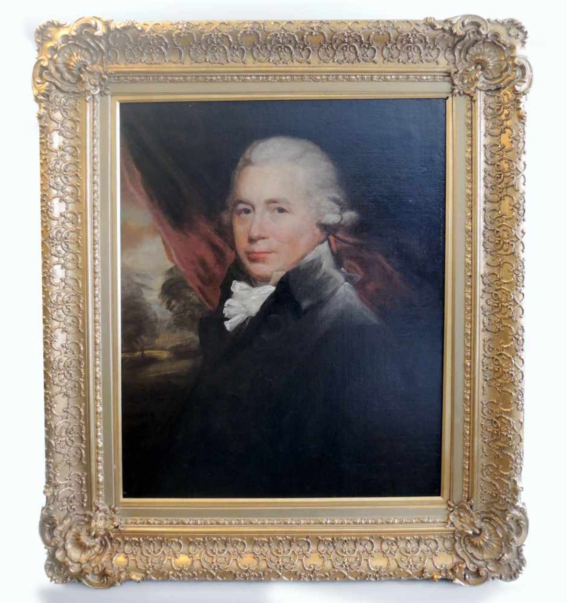 Gilbert Stuart Umkreis, 1755 Island - 1828 BostonÖl/Leinwand. Porträt von Alexander Hamilton (ca. - Bild 2 aus 2