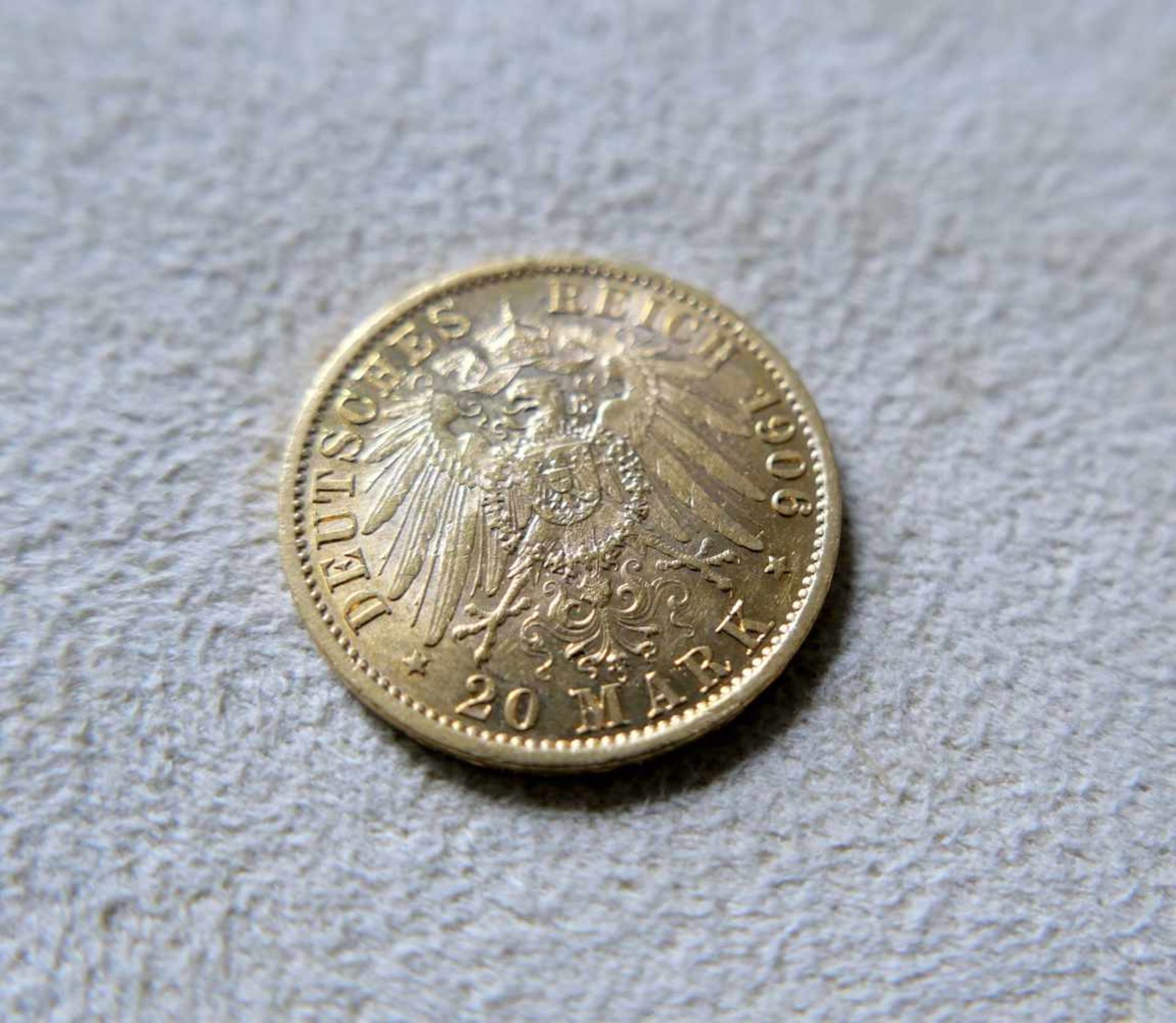 Goldmünze, 20 Reichsmark Kaiser Wilhelm II. von PreußenGold. 20 Reichsmark Kaiser Wilhelm II. von - Bild 2 aus 3