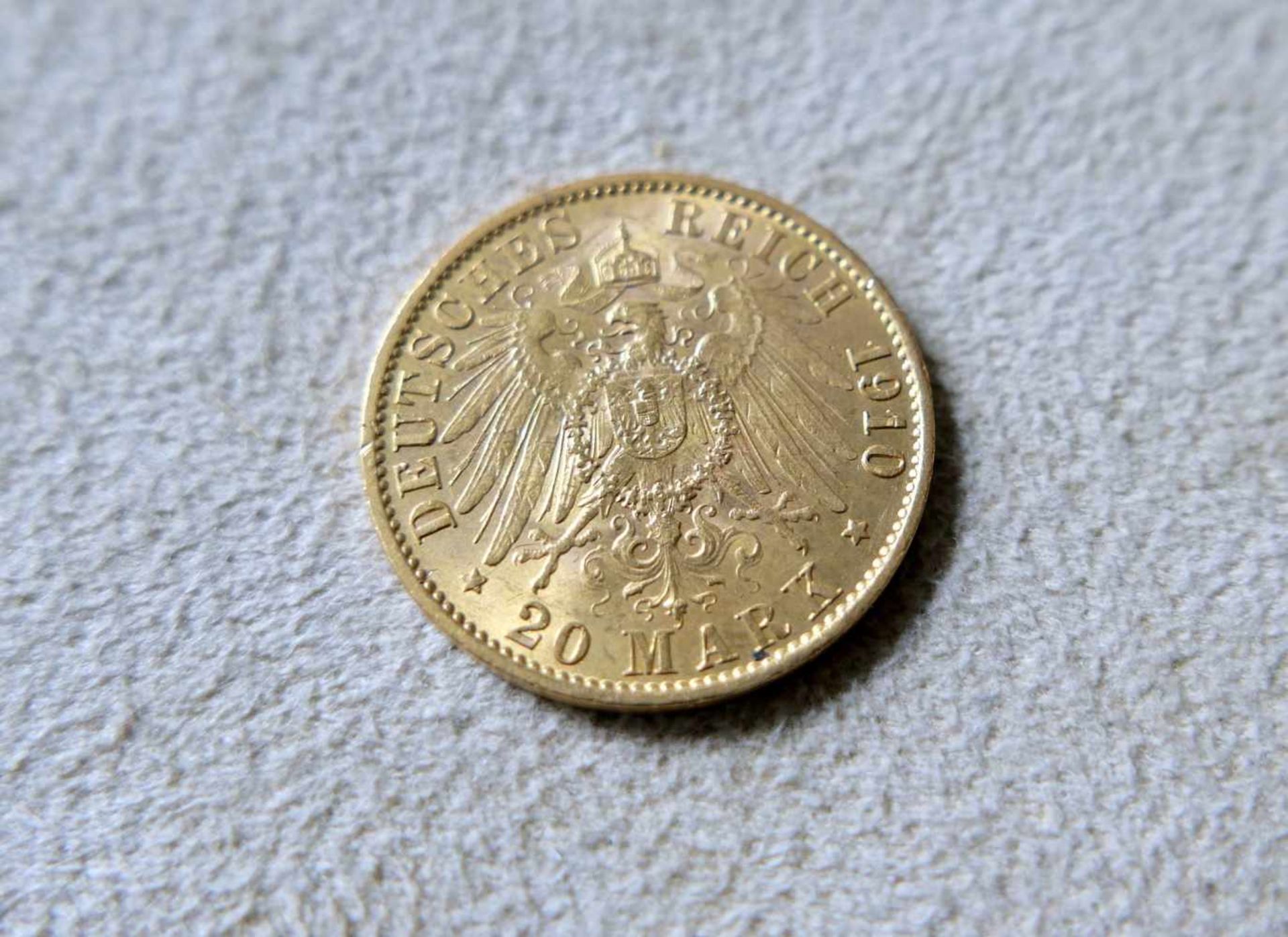 Goldmünze, 20 Reichsmark Kaiser Wilhelm II. von PreußenGold. 20 Reichsmark Kaiser Wilhelm II. von - Bild 3 aus 3