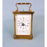 Englische Carriage Clock, Matthew NormanFederzug, Ankerechappement, Gangdauer 8 Tage,