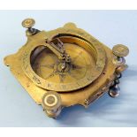 Messing AstrolabiumMessing. Kompass "Astrolabium" in gutem Erhaltungszustand. England, 19. Jh. L x B