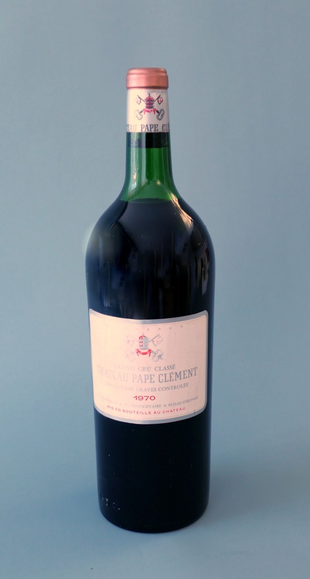 Chateau Pape ClémentGrand Cru Classé, Jahrgang 1970, Inhalt 1500 ml. Pessac-Gironde, Bordeaux,