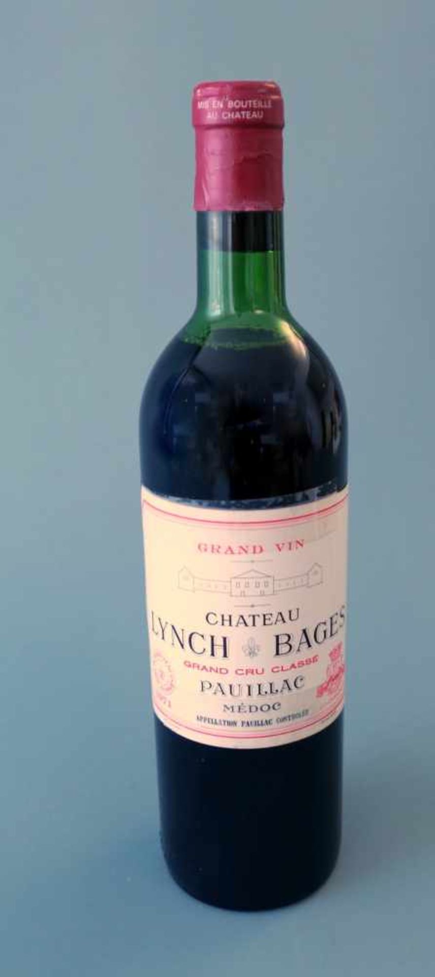 Chateau Lynch BagesGrand Cru Classé, Jahrgang 1971, Inhalt 750 ml. Pauillac, Bordeaux,