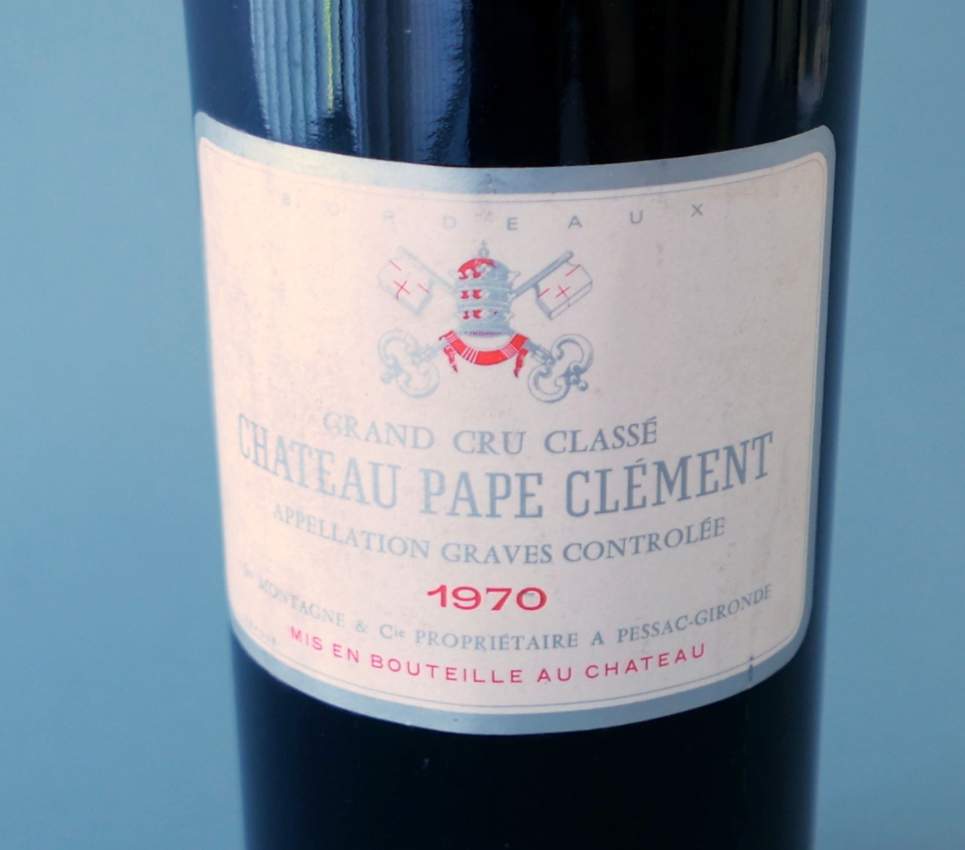 Chateau Pape ClémentGrand Cru Classé, Jahrgang 1975, Inhalt 1480 ml. Pessac-Gironde, Bordeaux, - Bild 2 aus 2