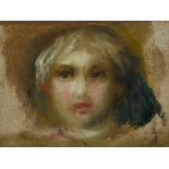 Pierre-Auguste Renoir, 1841 Limoges - 1919 Cagnes-sur-MerÖl /Leinwand, "Tête de jeune fille". Rechts
