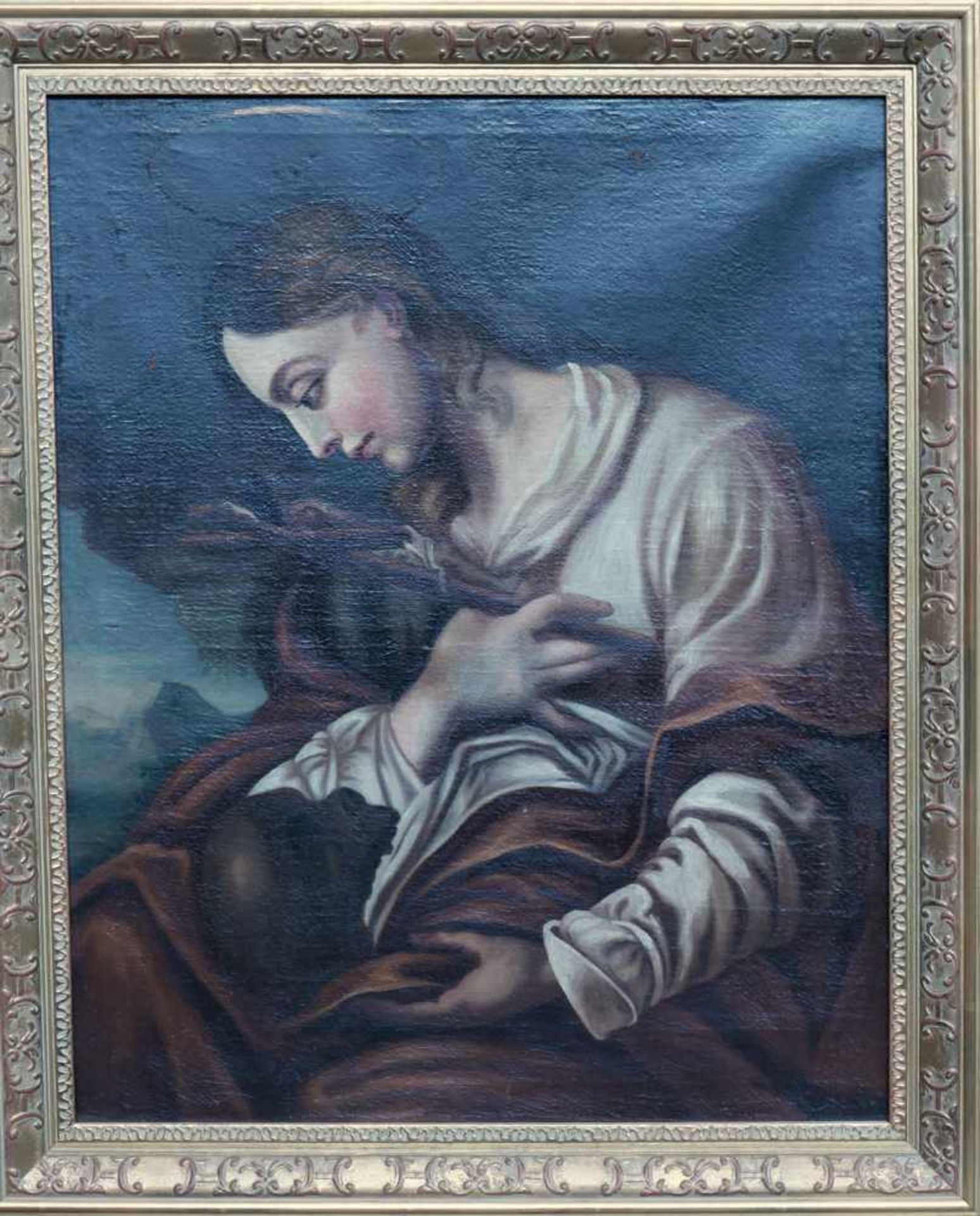 Heilige Maria MagdalenaÖl/Leinwand. Darstellung der Begleiterin von Jesu nach der Bekehrung mit - Bild 3 aus 4