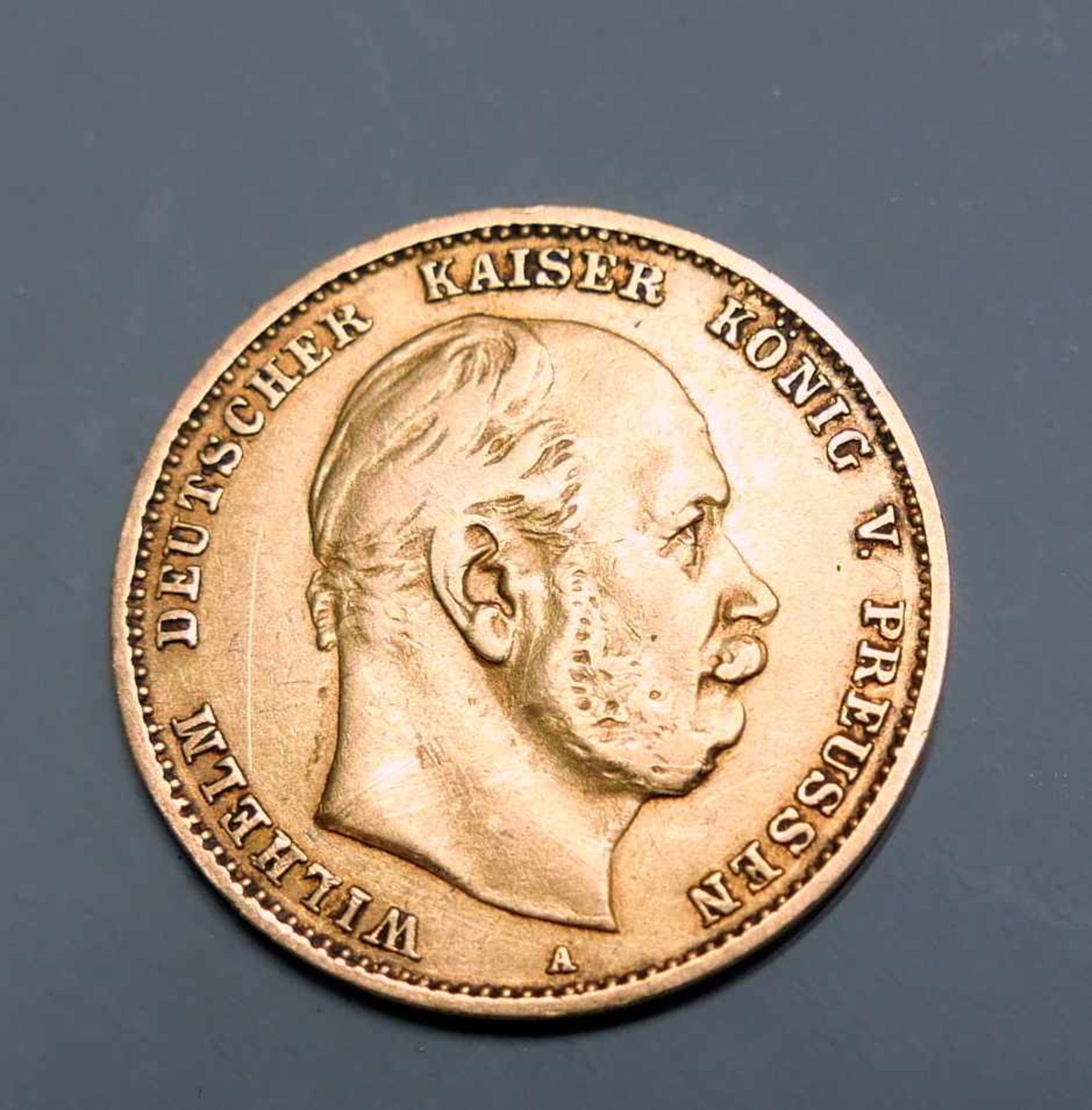 Goldmünze, 10 ReichsmarkGold. 10 Mark, Wilhelm deutscher Kaiser König v. Preussen. A. Deutschland,