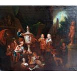 Umkreis Jan Josef Horemans der Ältere, 1682 Antwerpen – 1759 Antwerpen Öl/Leinwand. Im Atelier des
