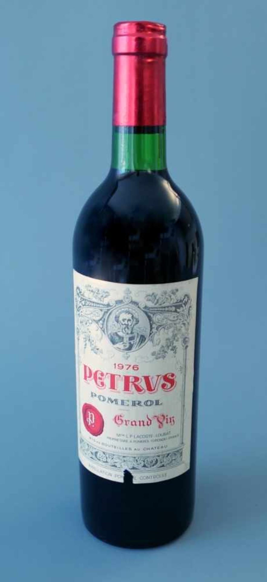 Pétrus PomerolJahrgang 1976,Inhalt 750 ml, Pomerol, Bordeaux, Westfrankreich. Durchgehend