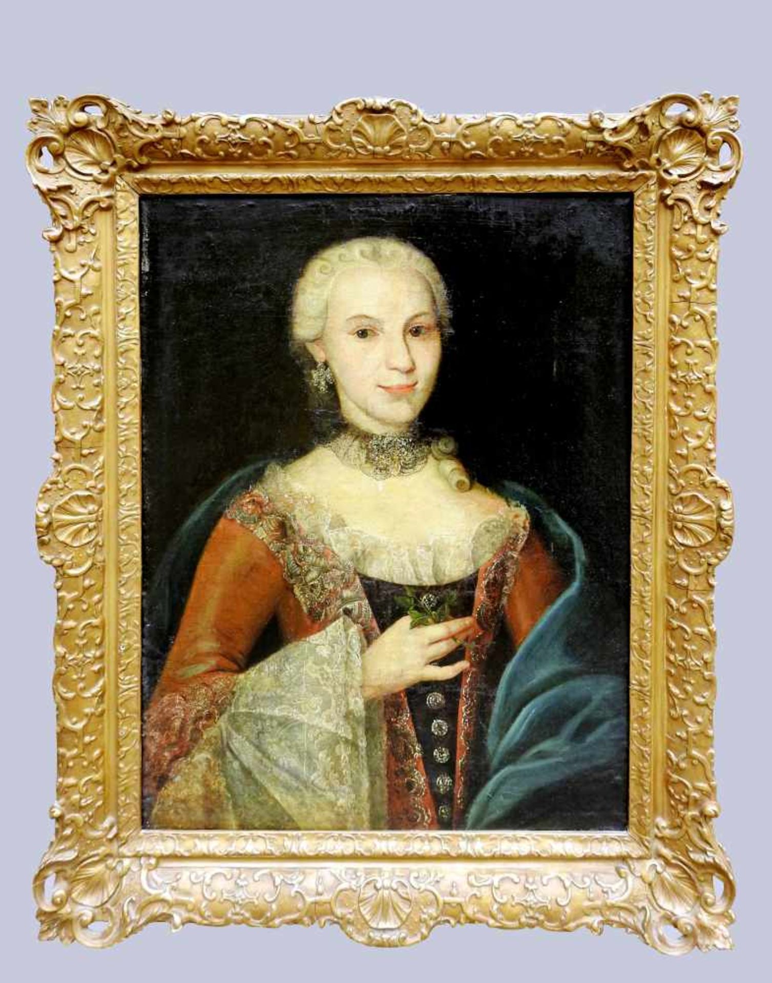 Portrait einer barocken Dame - Image 4 of 6