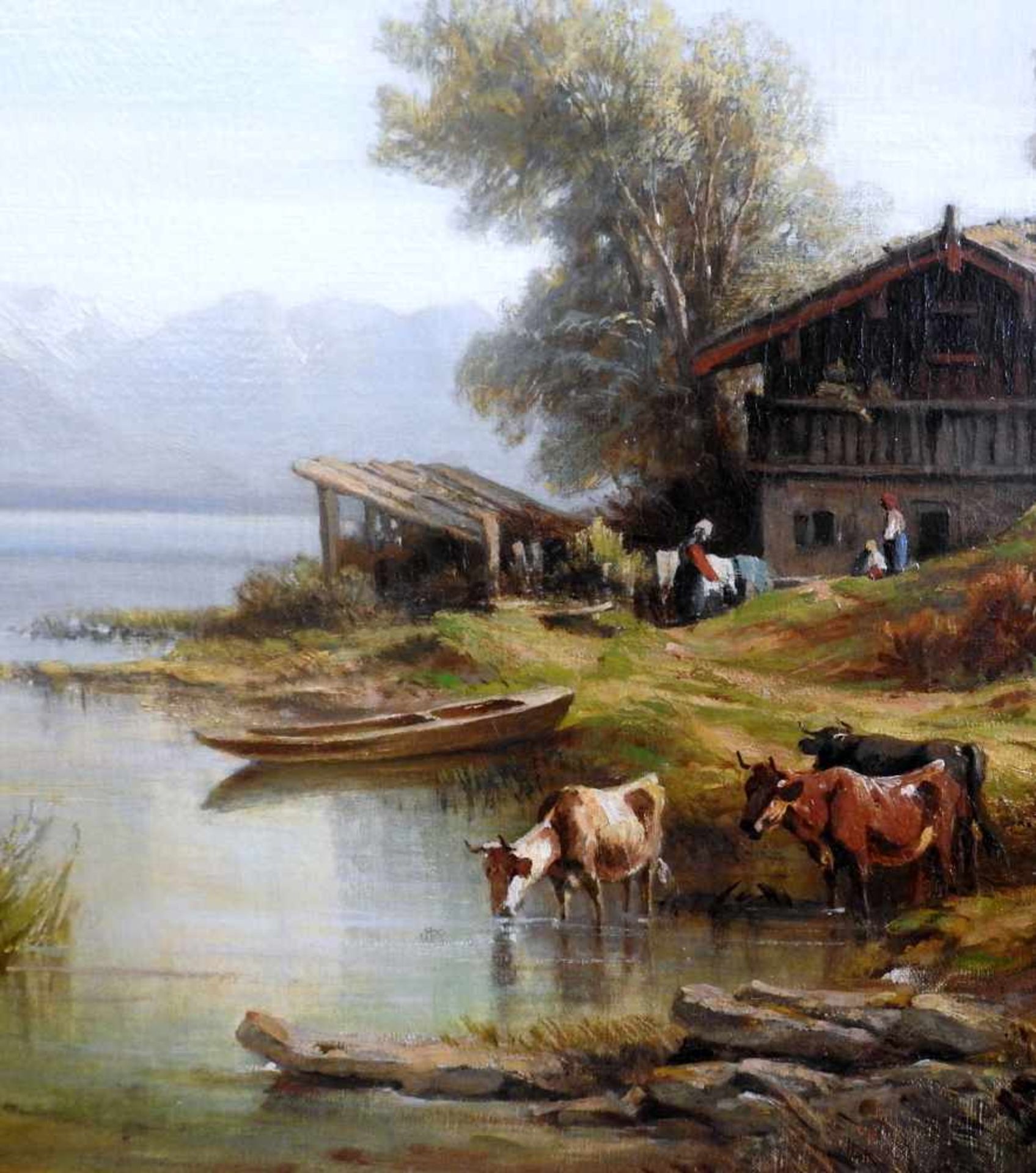 Seestück mit Rindern und Bauernhaus - Bild 6 aus 8