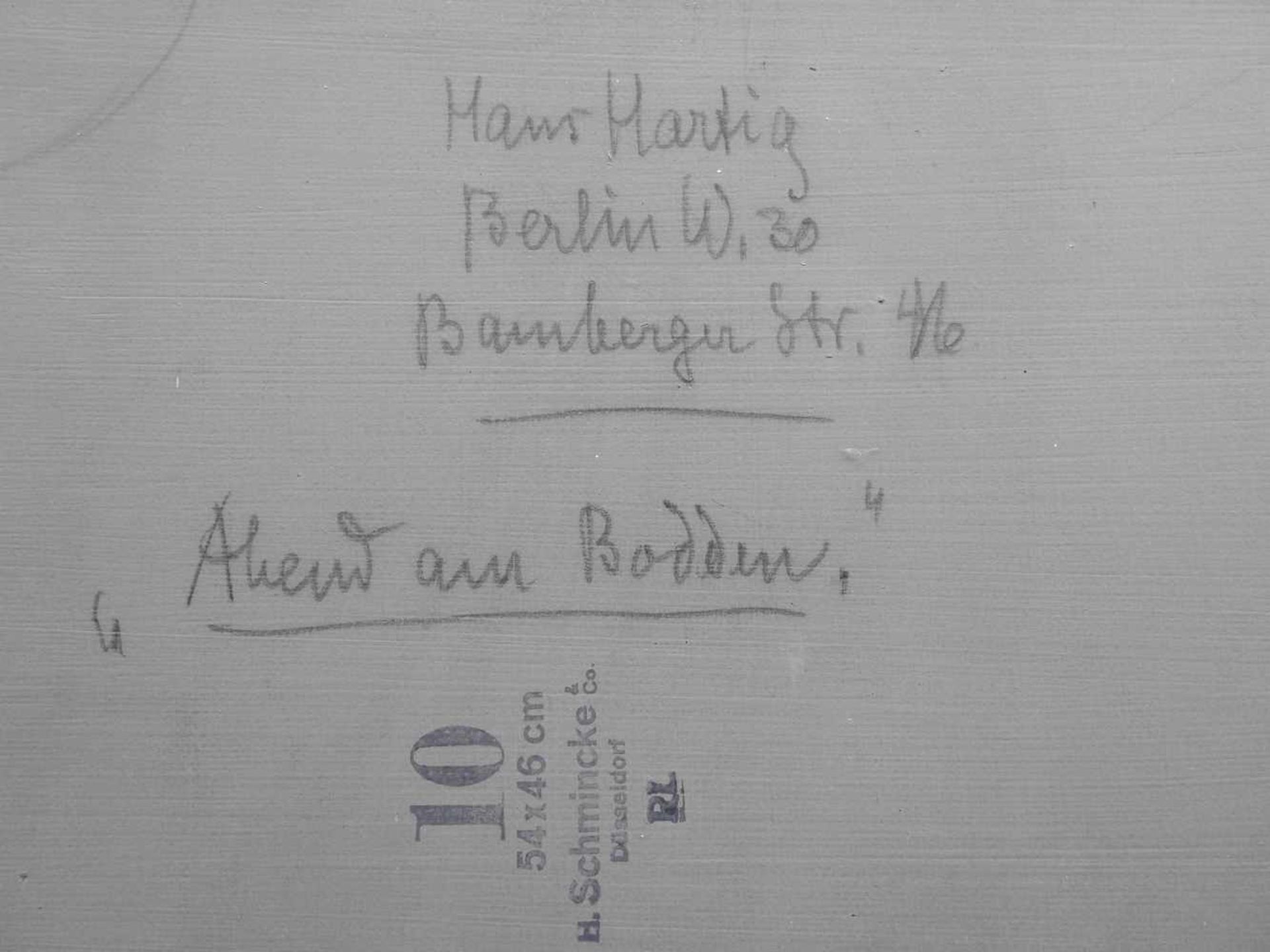 Hans Hartig, 1873 Karvin - 1936 Berlin - Image 11 of 11