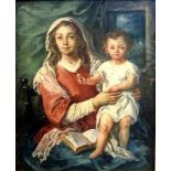 Otto Grassl, 1891 München – 1976 DachauÖl/Holz. Maria mit dem Jesuskind. Guter Zus