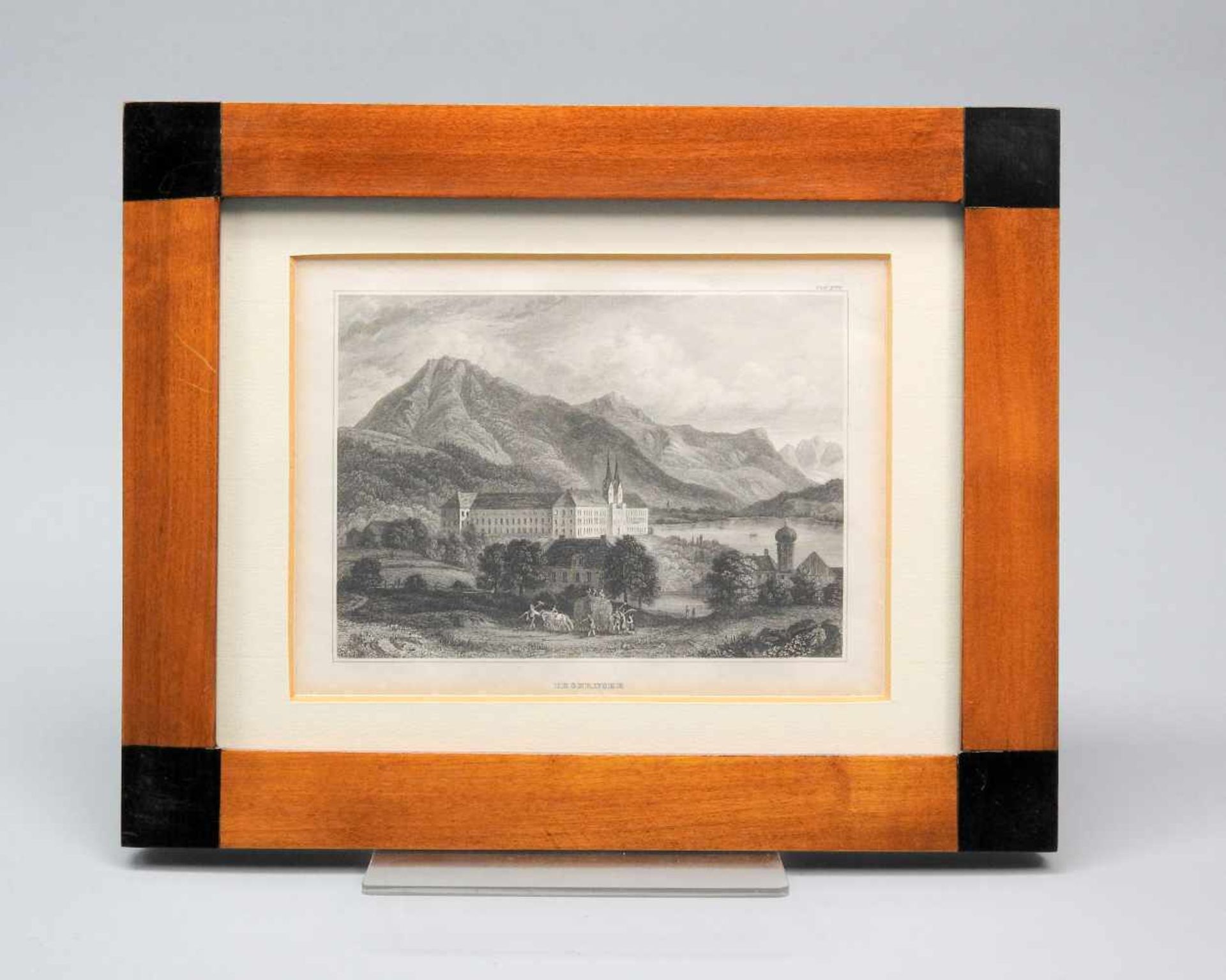 Konvolut Tegernsee-AnsichtenKupferstich und Lithographie/Papier. Ansichten von Tegerns - Bild 8 aus 10