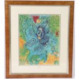 Chagall, Marc (1887 - 1985)Farboffset-Lithografie, Die Zauberflöte, 52,5 x 42 cm unter Glas ger.