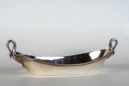 Gebäckschale, Frankreich950er Silber. Glatter flacher Spiegel, steile konisch angeschnittene