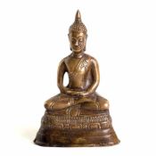 Buddha, China 18./19. Jh.Bronze, H.: 18 cm.