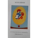 Ernst, Max (1891 - 1976)Plakat Manus-Presse 1971, Serigraphie, Ex.21/150,56 x 38 cm.