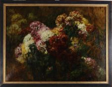 Jeannin, Georges1841 Paris - 1925 ebenda. Stillleben mit Chrysanthemen. Formatfüllende