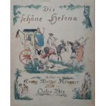 Bie, Oskar -Buch-"Die schöne Helena" Buch mit Original-Farblithos von Georg Walter Rössner (1885-