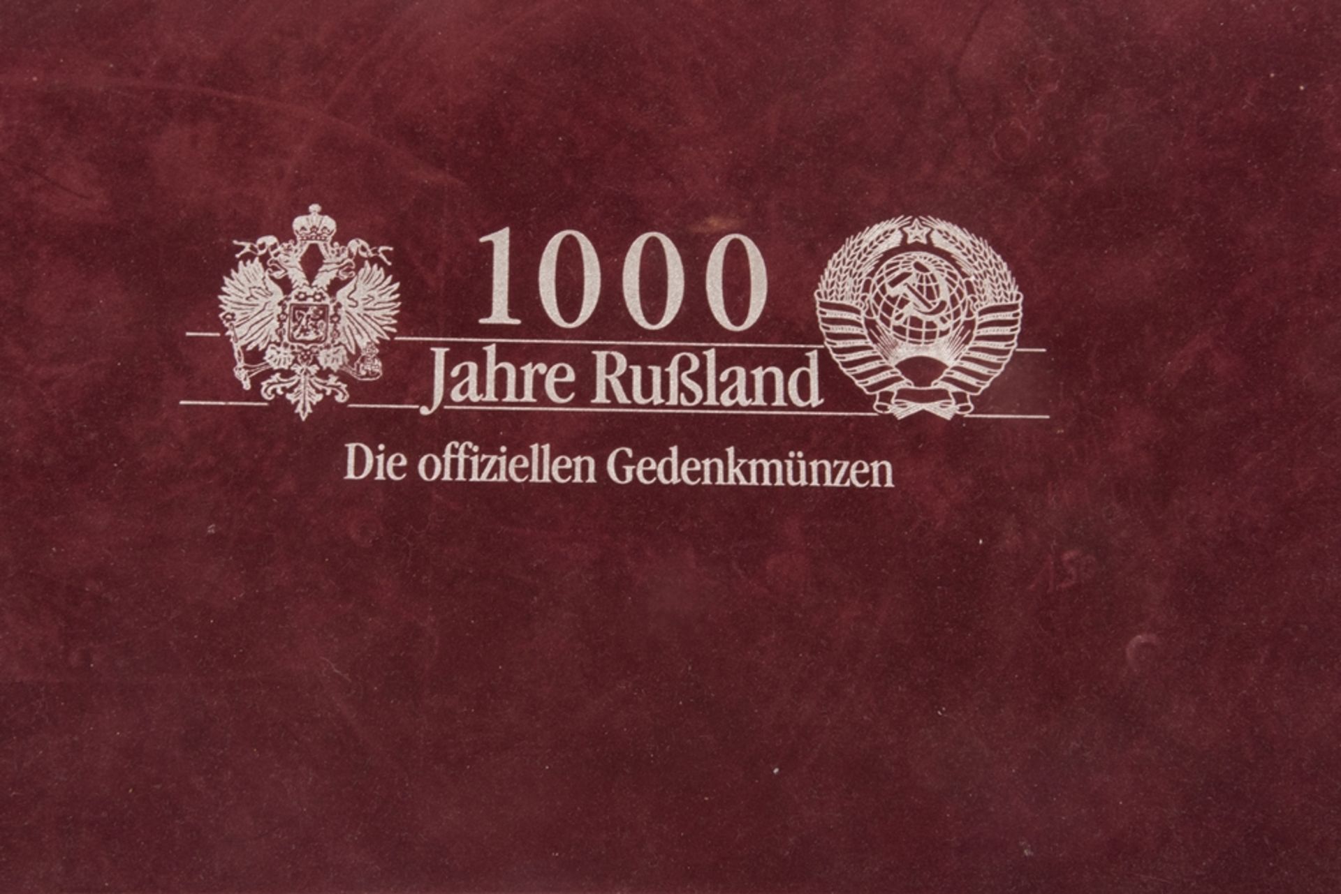 26 Gedenkmünzen 1000 Jahre Rußlandin einem Sammelkasten. - Bild 2 aus 2