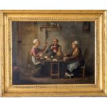 Custodis, Francois (geb.1780 Düsseldorf)Drei Frauen in der Kaffeerunde. Oel/Holzplatte 22,5 x 29,5