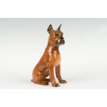 Sitzende DoggeFeinkeramik, Goebel. Form-Nr. 30012-33. H.: 33 cm.