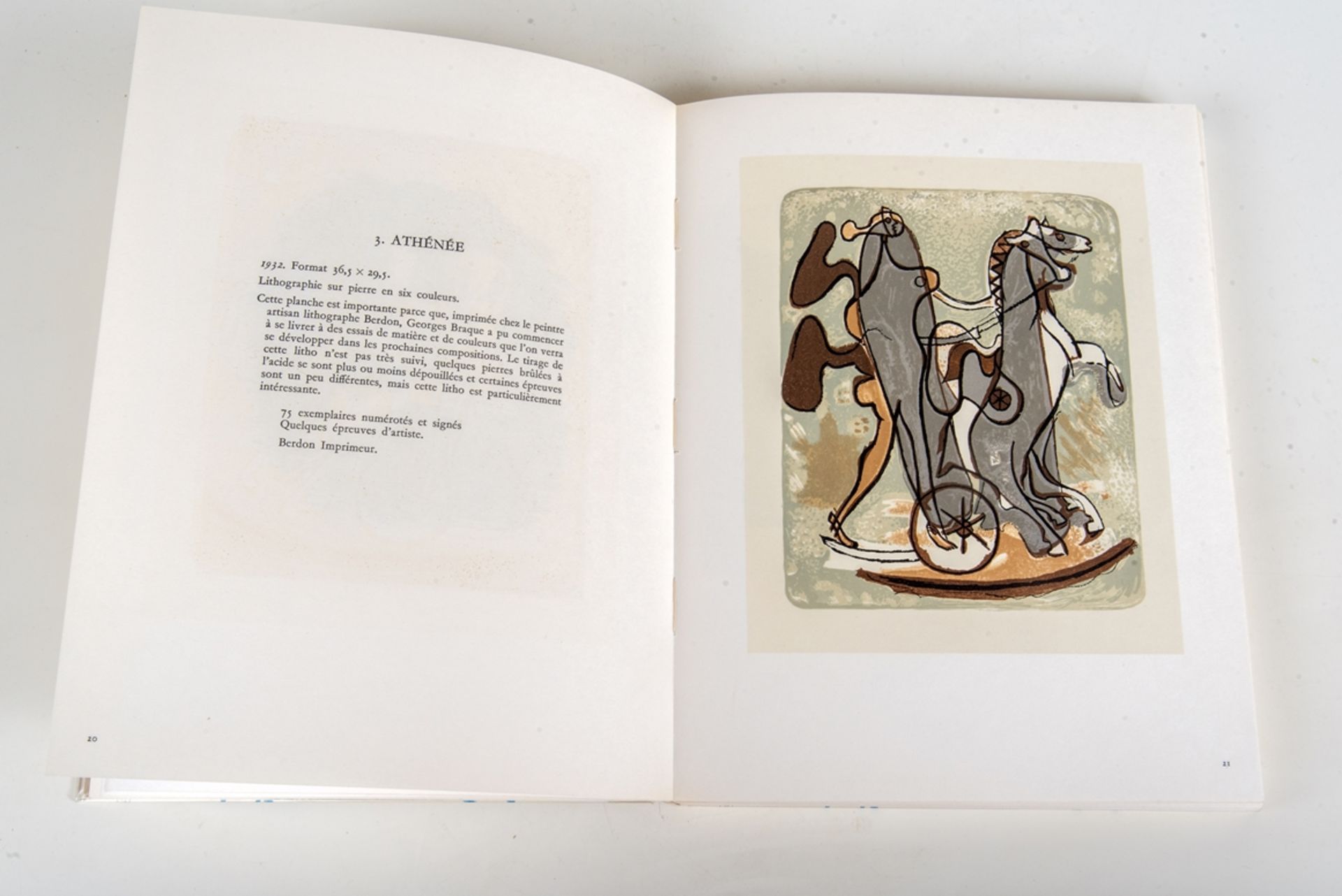 Braque, George1882 Argenteuil - 1963 Paris. Braque Lithographe, bearbeitet von Fernand Mourlot, - Bild 5 aus 5