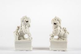 Paar Figuren von fo-Hunden , Kangxi