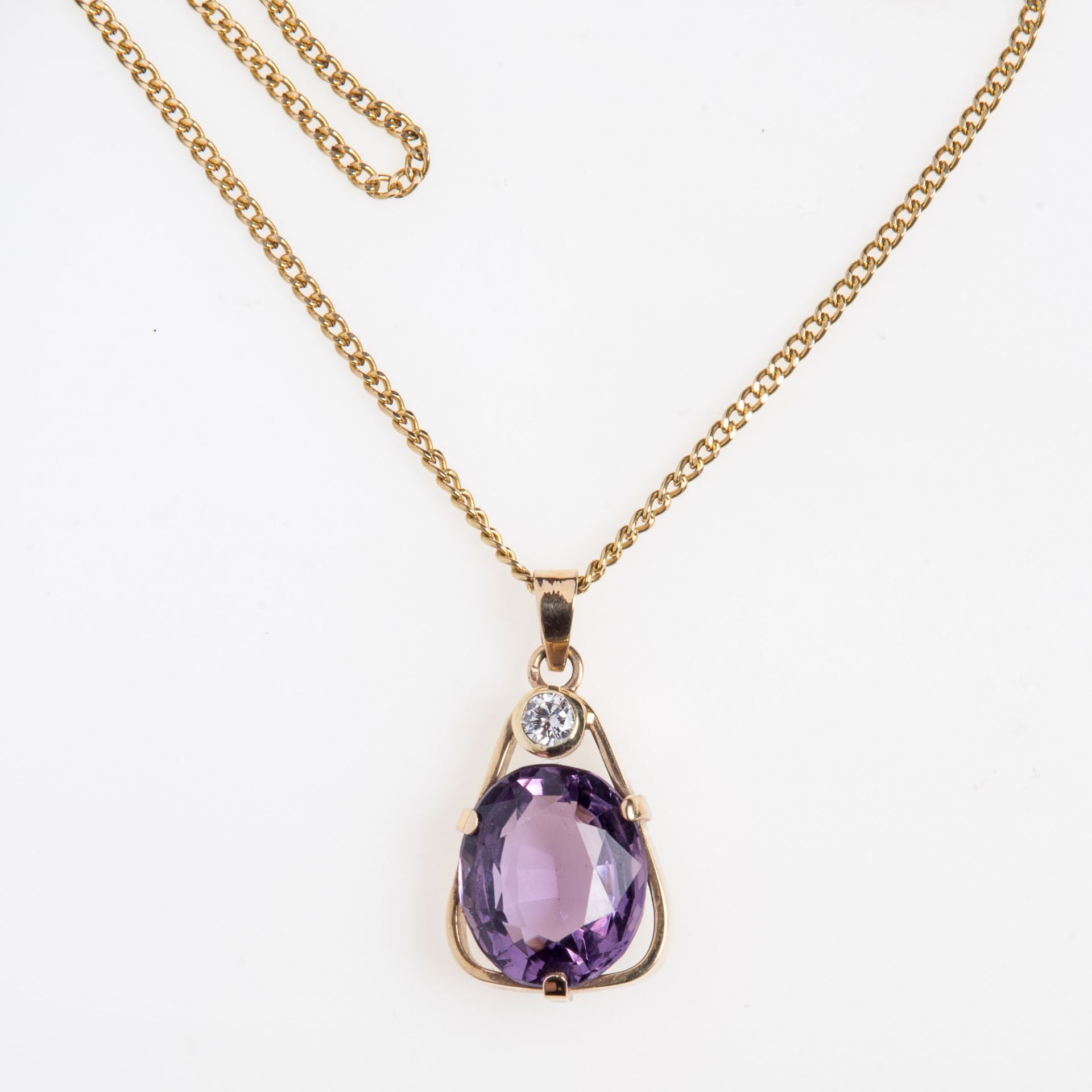 Amethyst Brillant Anhänger