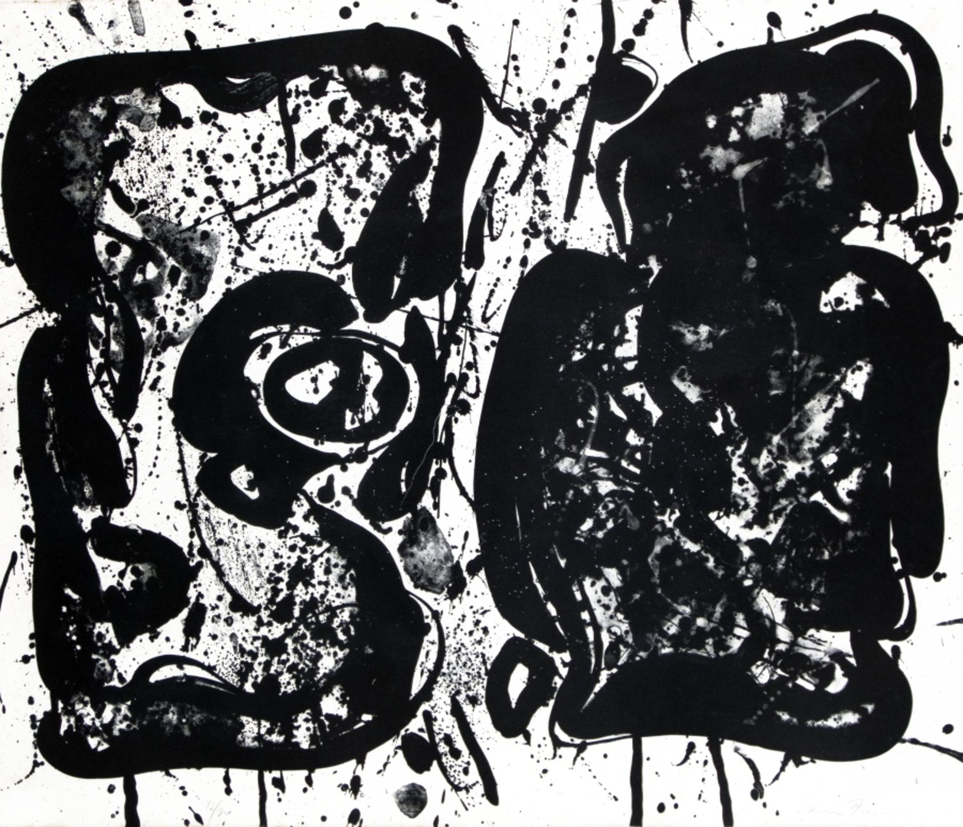 Sam Francis1923 San Mateo - 1994 Santa Monica/CADark eggLithografie auf Papier, 1963; H