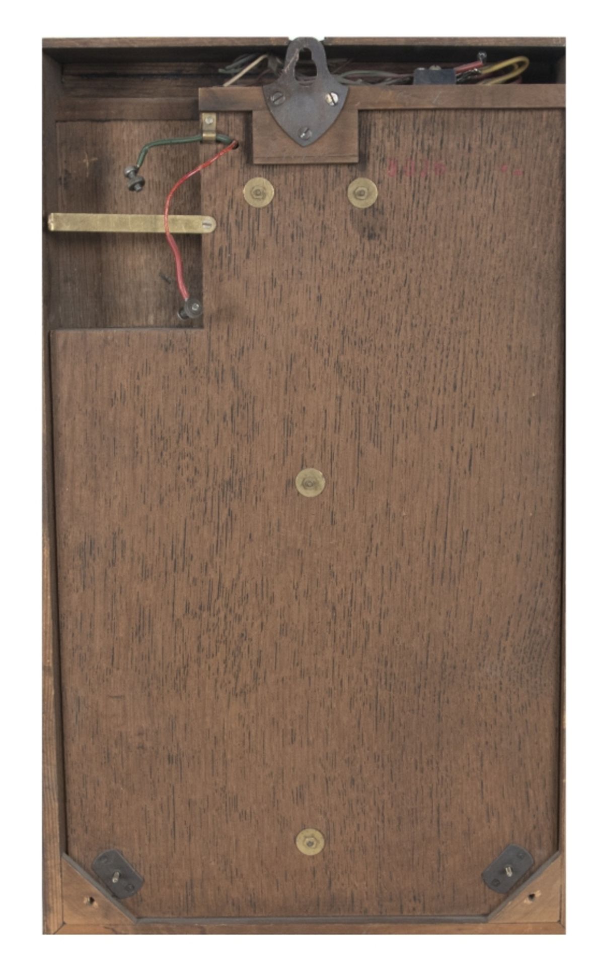 JunghansMagnetpendeluhrWanduhr mit Eichengehäuse; H 46 cm, B 28,5 cm, T 9,5 cm; bezeichnet - Bild 2 aus 2