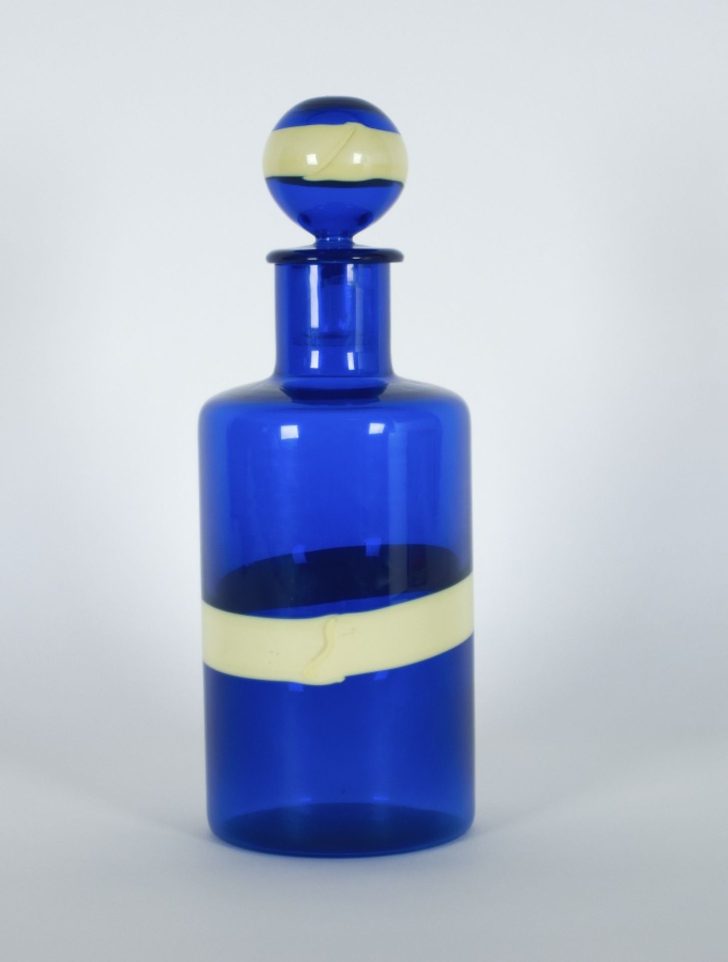 Fulvio Bianconi1915 - 1996Mundgeblasene GlasflascheMuranoglas, Entwurf 1955; H 29 cm, D