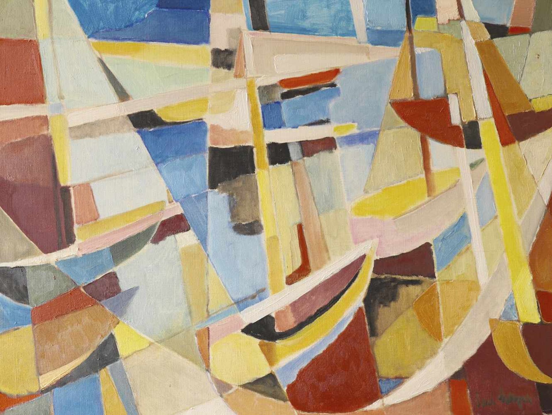 Paul Magar, (1909-2000)Paul Magar, Sailing boat, oil on canvasUntitled (boats). Oil on canvas. 60