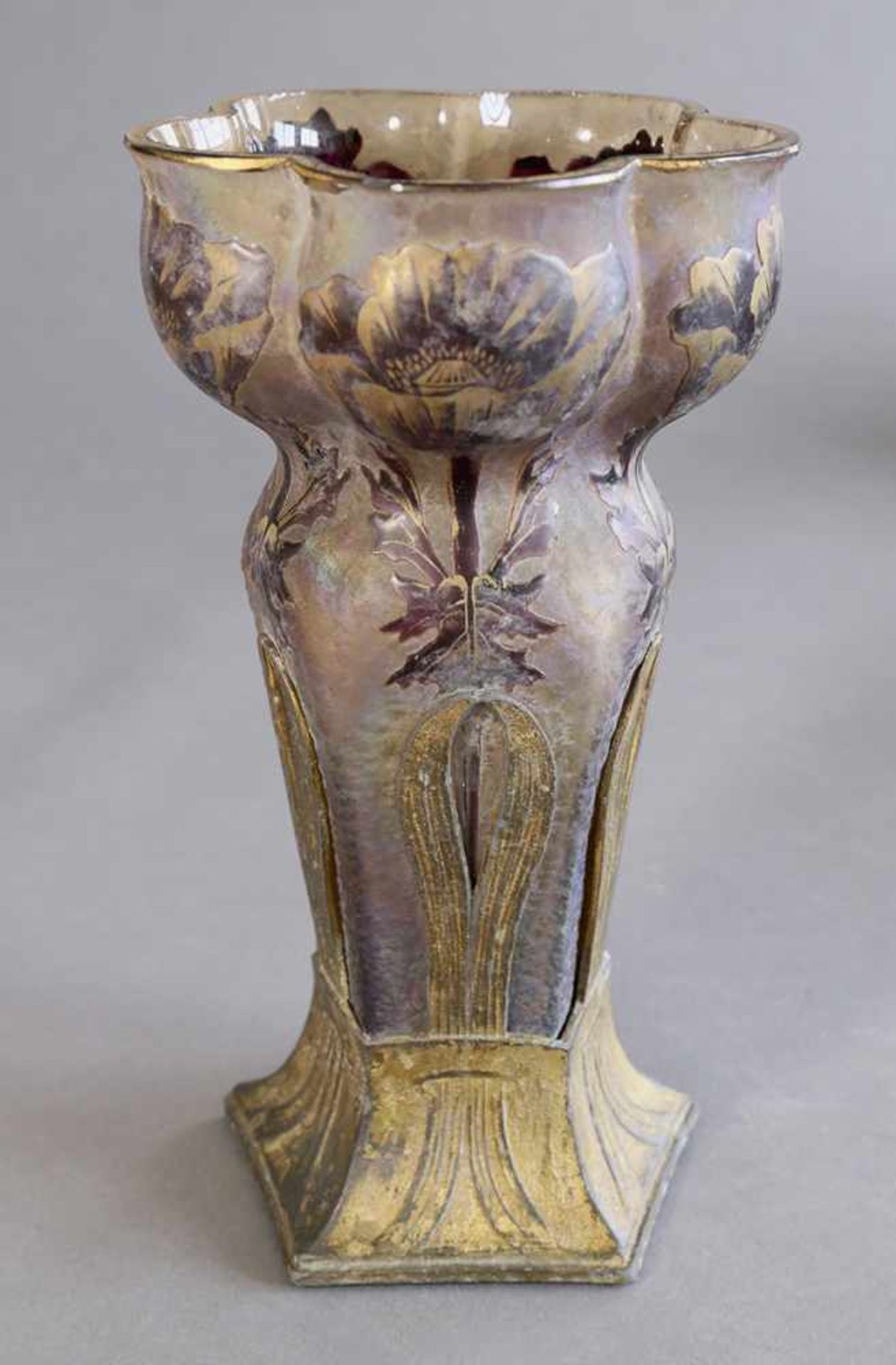 Orivit A.G., KölnOrivit, Val St. Lambert, Vase Mod. 2537Vase Model 2537. Around 1904. Metal,