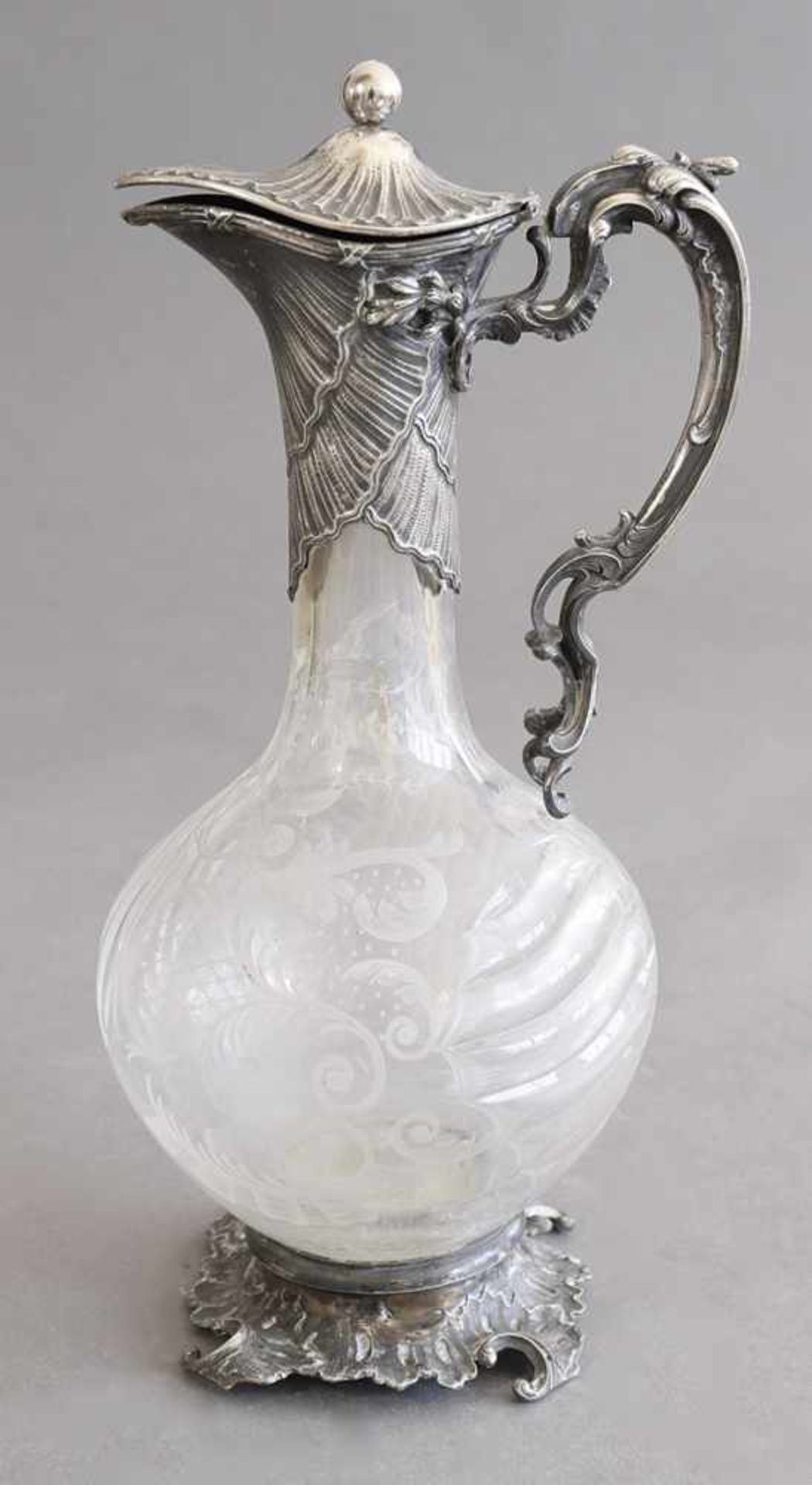 Karl Fabergé, MoskauFabergé, Jug, Crystal glass, SilverCarafe. 1894. Silver, crystal glass. Thick-