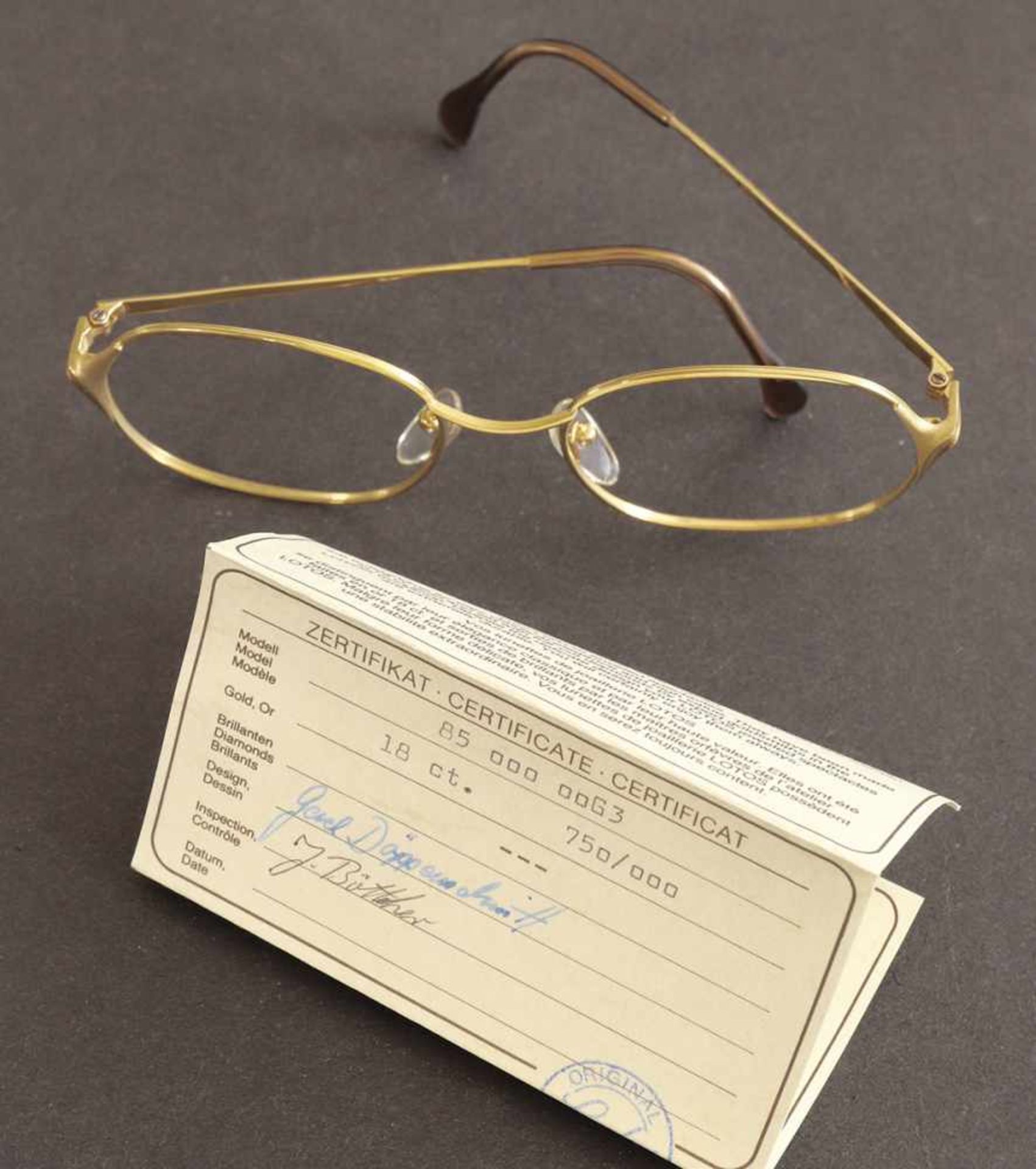 Gerd DöppenschmittGerd Döppenschmidt Lotos Jeweled Spectacles 18 ct.Lotos Jewel Glasses Mod. 85000 - Bild 2 aus 2