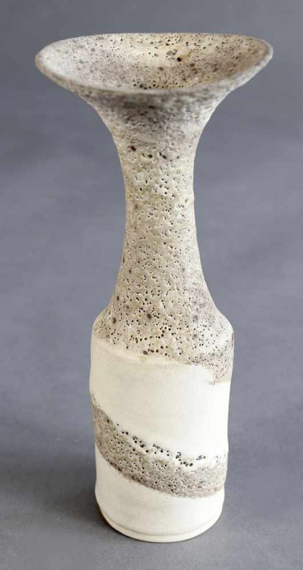 Lucie RieLucie Rie, VaseVase. Stoneware. Spiral decor all around the wall in beige-gray tones and