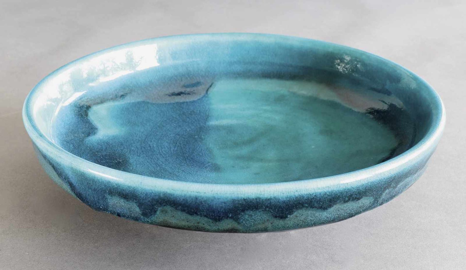 Jan Bontjes van BeekDr. Alfred UngewißJan Bontjes van Beek, turquoise bowlBowl. 1950-67. Ceramics.