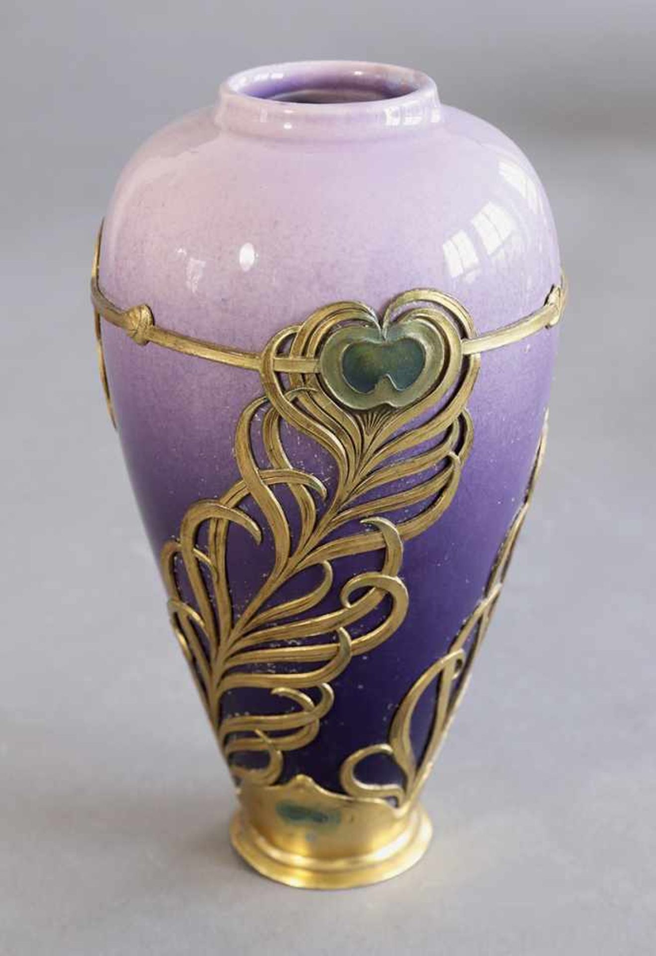 Orivit A.G., KölnOrivit Vase Mod. 2561Vase Mod. 2561. Around 1900. Ceramics, running lilac-