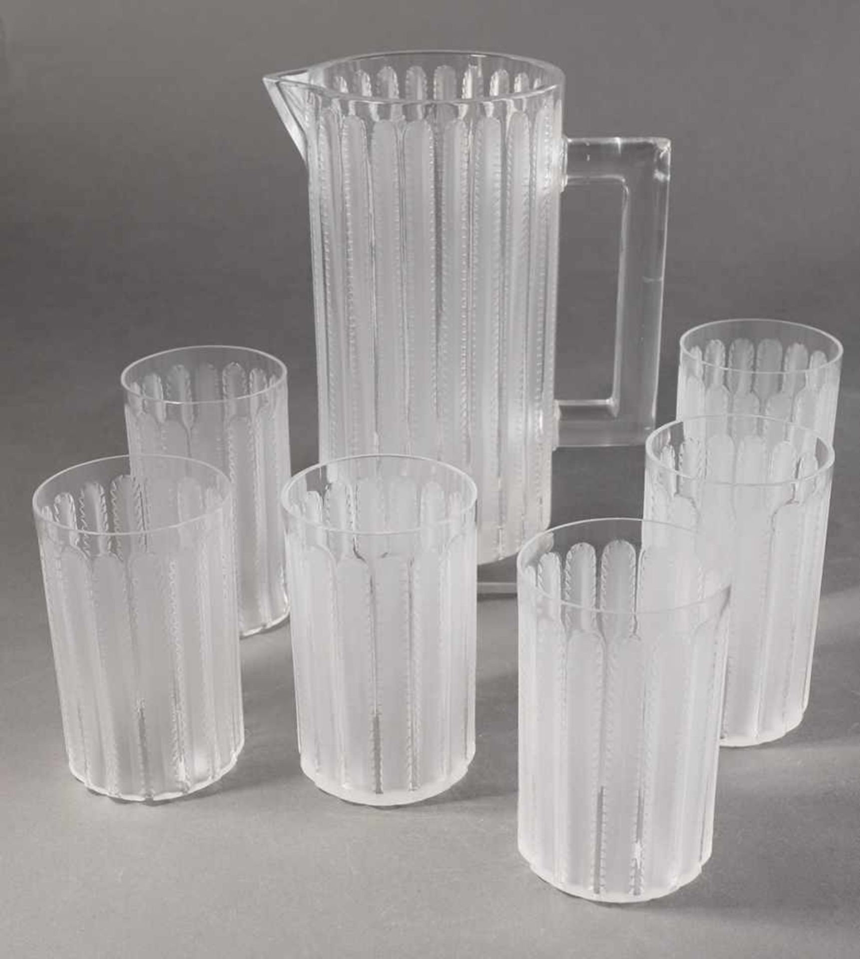 René Lalique, Wingen-sur-ModerRené Lalique Lemonade Set JaffaLemonade set Jaffa. 1931. Glass,