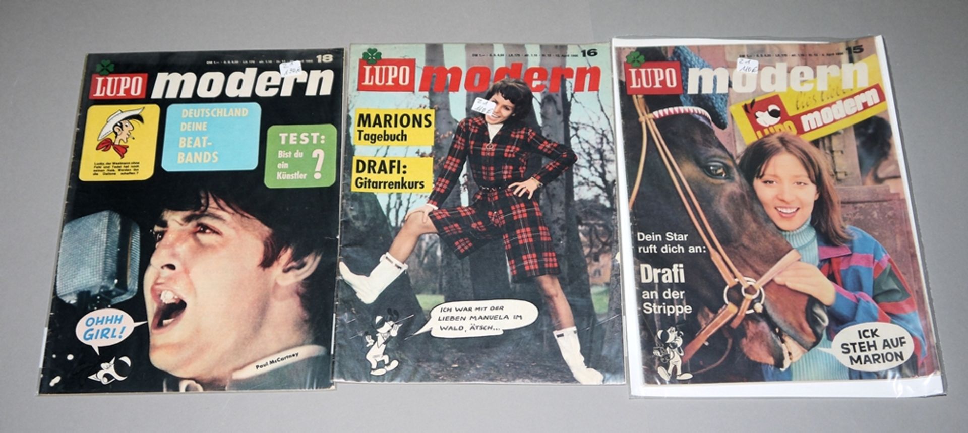 Lupo Modern, Kauka, 4 Hefte, Mitte 1960er Jahre, Z 1-2