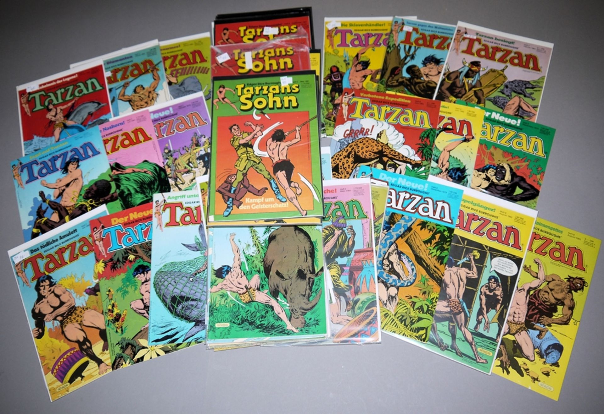 Tarzan & Tarzans Sohn, Ehapa, 76 Hefte, Z 1-2, 1979-1983