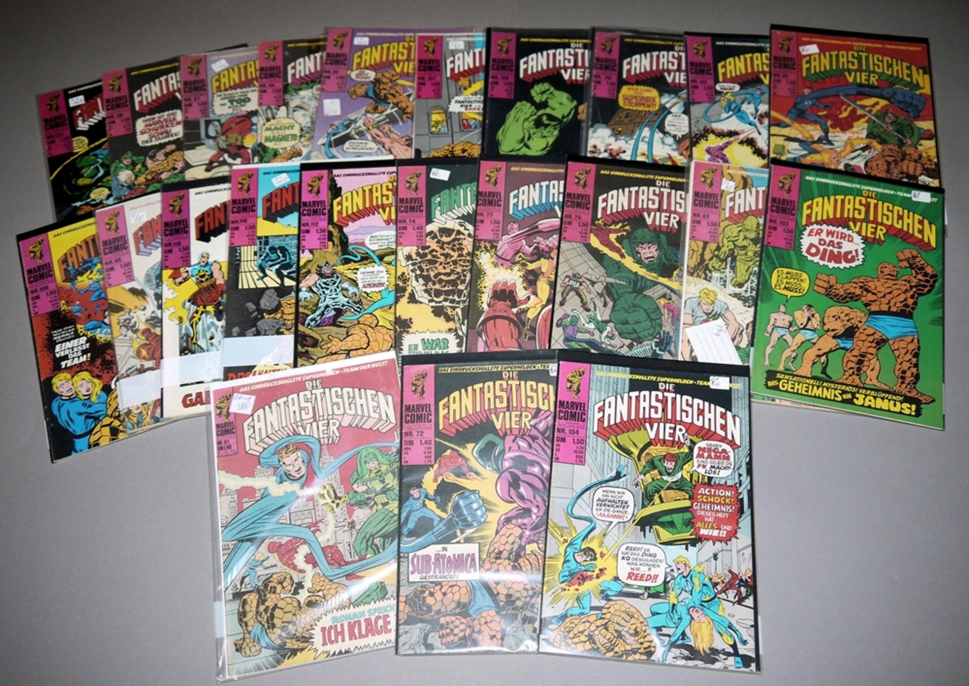 Die Fantastischen Vier, Marvel / Williams, ca. 80 Hefte, Z 1-2, 1974-78 - Bild 3 aus 3