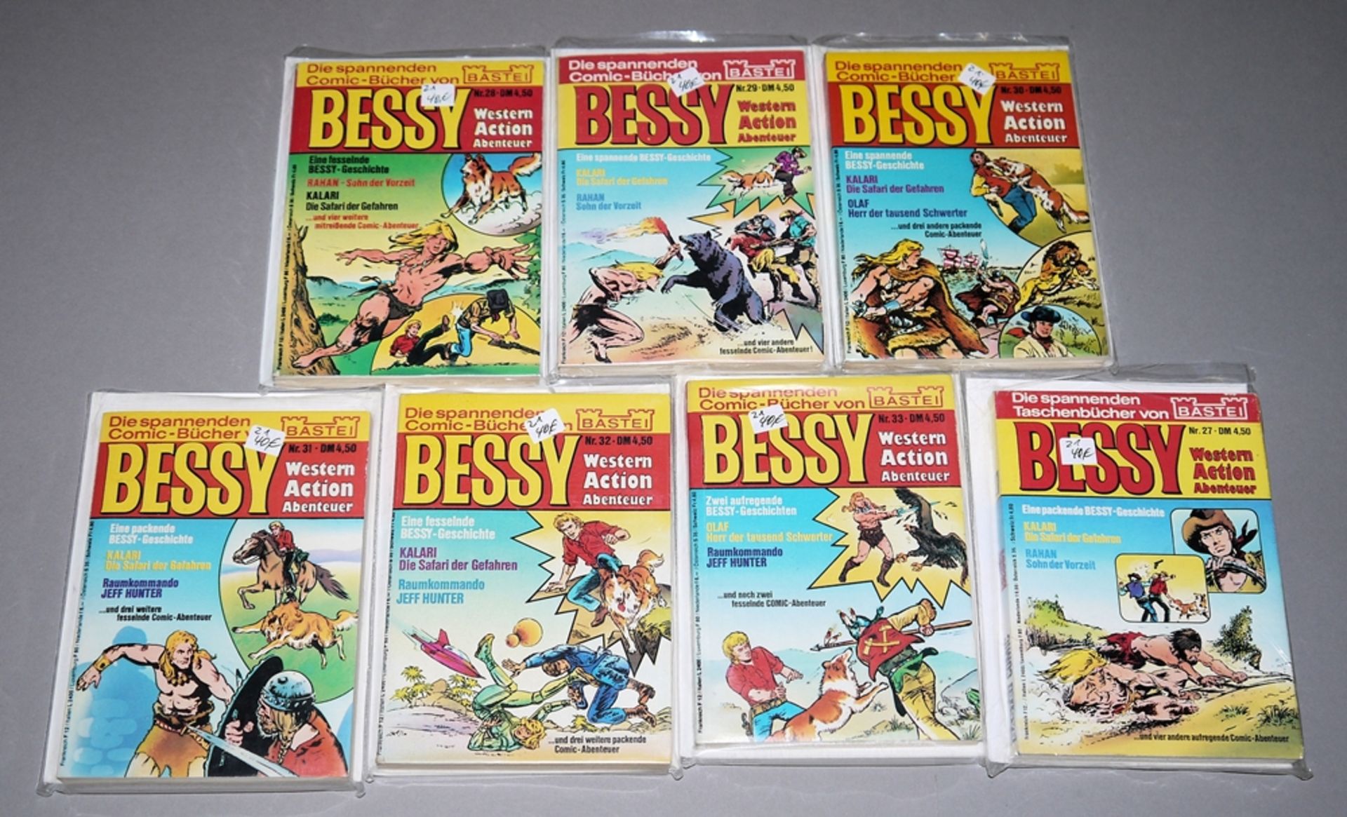 Bessy Taschenbuch, Bastei Vlg., 7 Bände, Z 1-2<