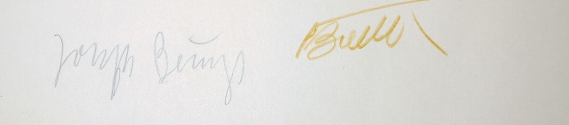 Joseph Beuys, 5 signierte Graphiken/Plakate ua. "De Honingpomp", signierter Siebdruck, 1978 & "Tafel - Image 2 of 2