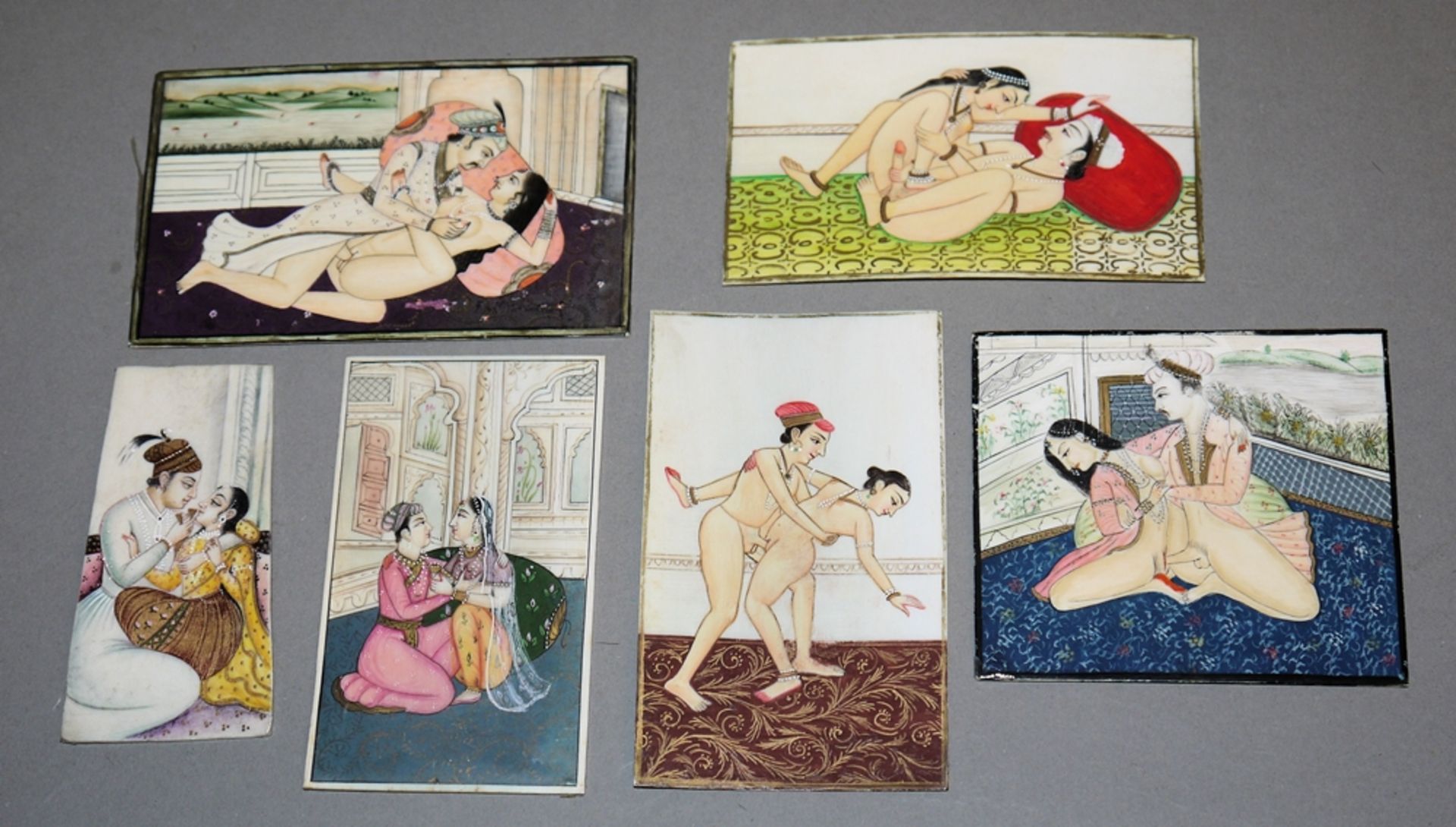 "Sex" erotische indische Miniaturen, 20. Jh.