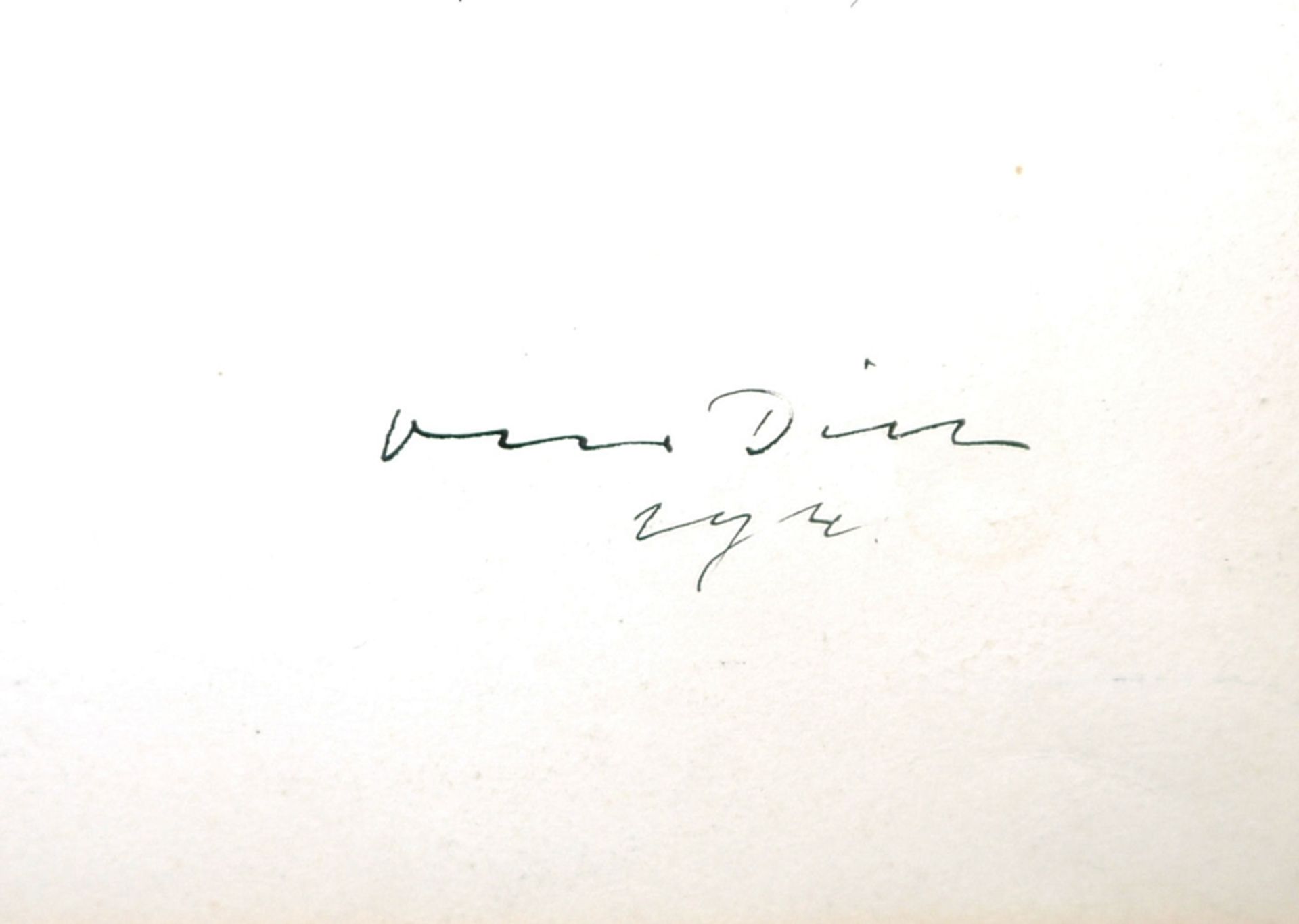 Otto Dill, Heimkehr vom Feld, signierte Federzeichnung, gerahmt - Bild 3 aus 3