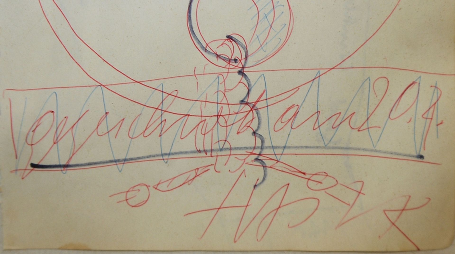 Otto Herbert Hajek, Komposition, Zeichnung von 1967, gerahmt - Bild 2 aus 2