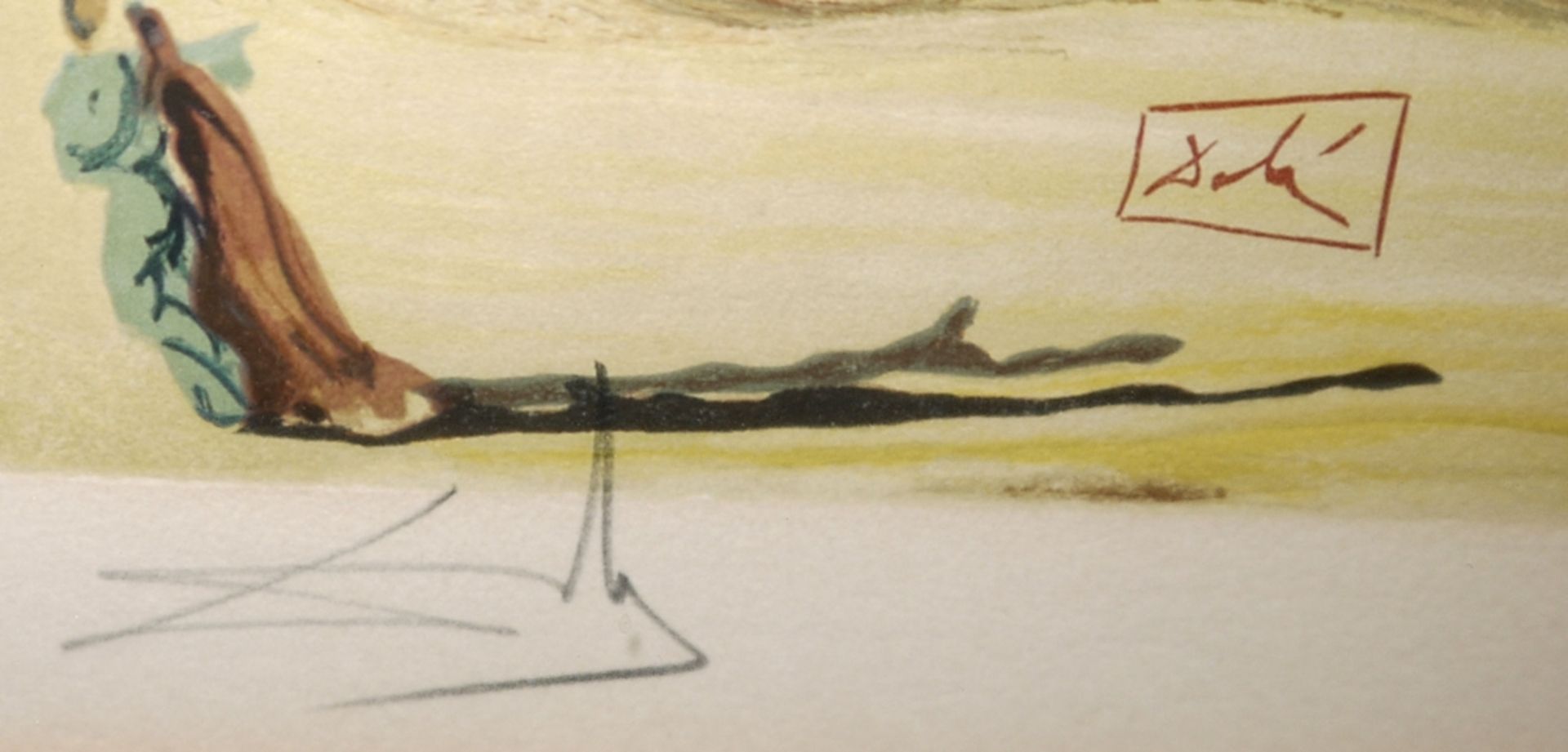 Salvador Dalí, „Der logische Teufel“, aus Dantes Göttlicher Komödie, 27. Gesang aus „L’Enfer“ (Die - Image 2 of 3